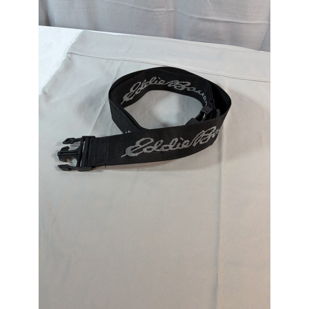 Eddie Bauer Adjustable Belt Black Nylon Webbing Large, For Carrying Holsters/Pac